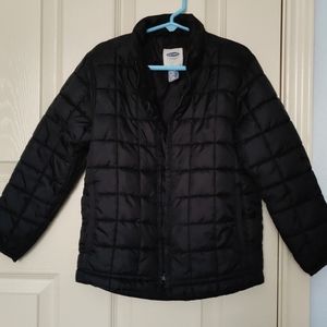 Kids Black Puffer Jacket